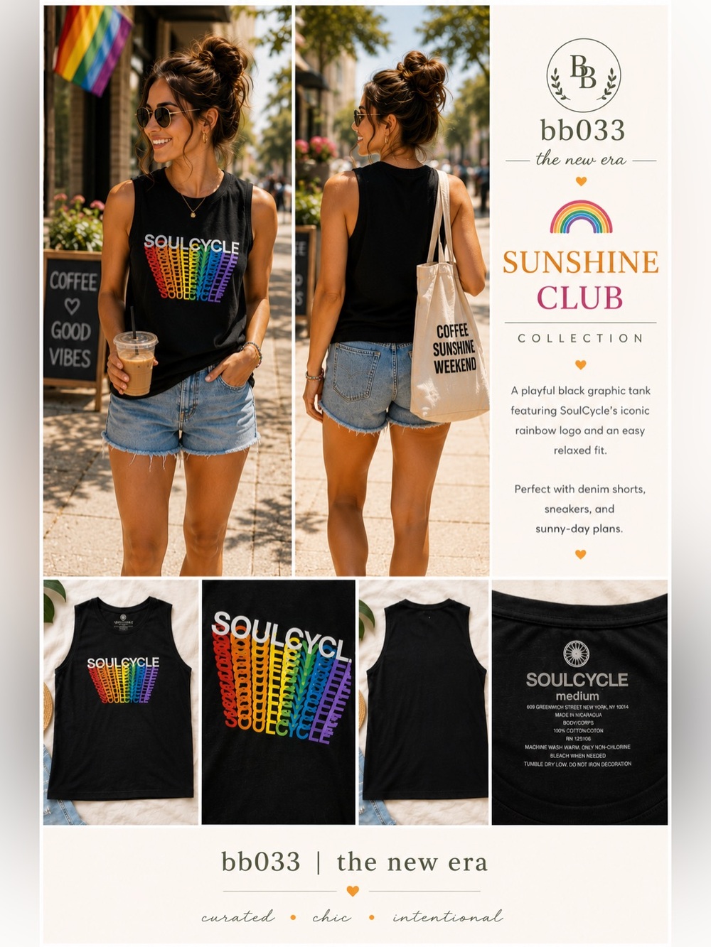 SoulCycle Rainbow Graphic Tank | Sunshine Club Collection